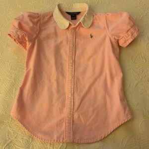 Ralph Lauren oxford bottom-down shirt short sleeve